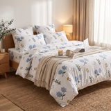Blue Wildflower Quilt Cover