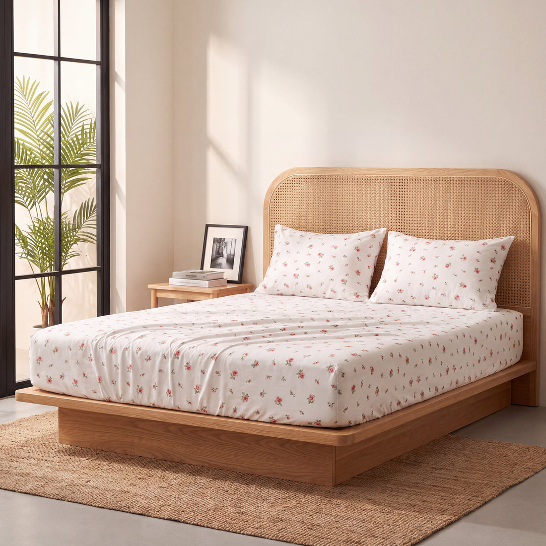 Dainty Floral Premium Fitted Bed Sheet