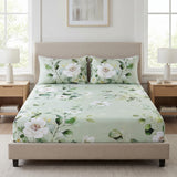 Sage Blossom Fitted Bed Sheet
