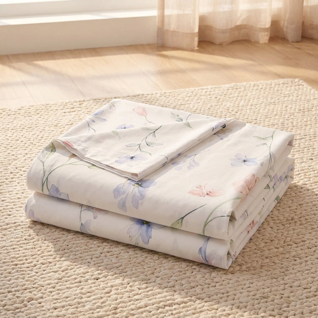 Pastel Flowers Flat Sheet