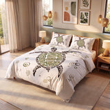 Marine Turtle White 3D Print Quilt Cover
